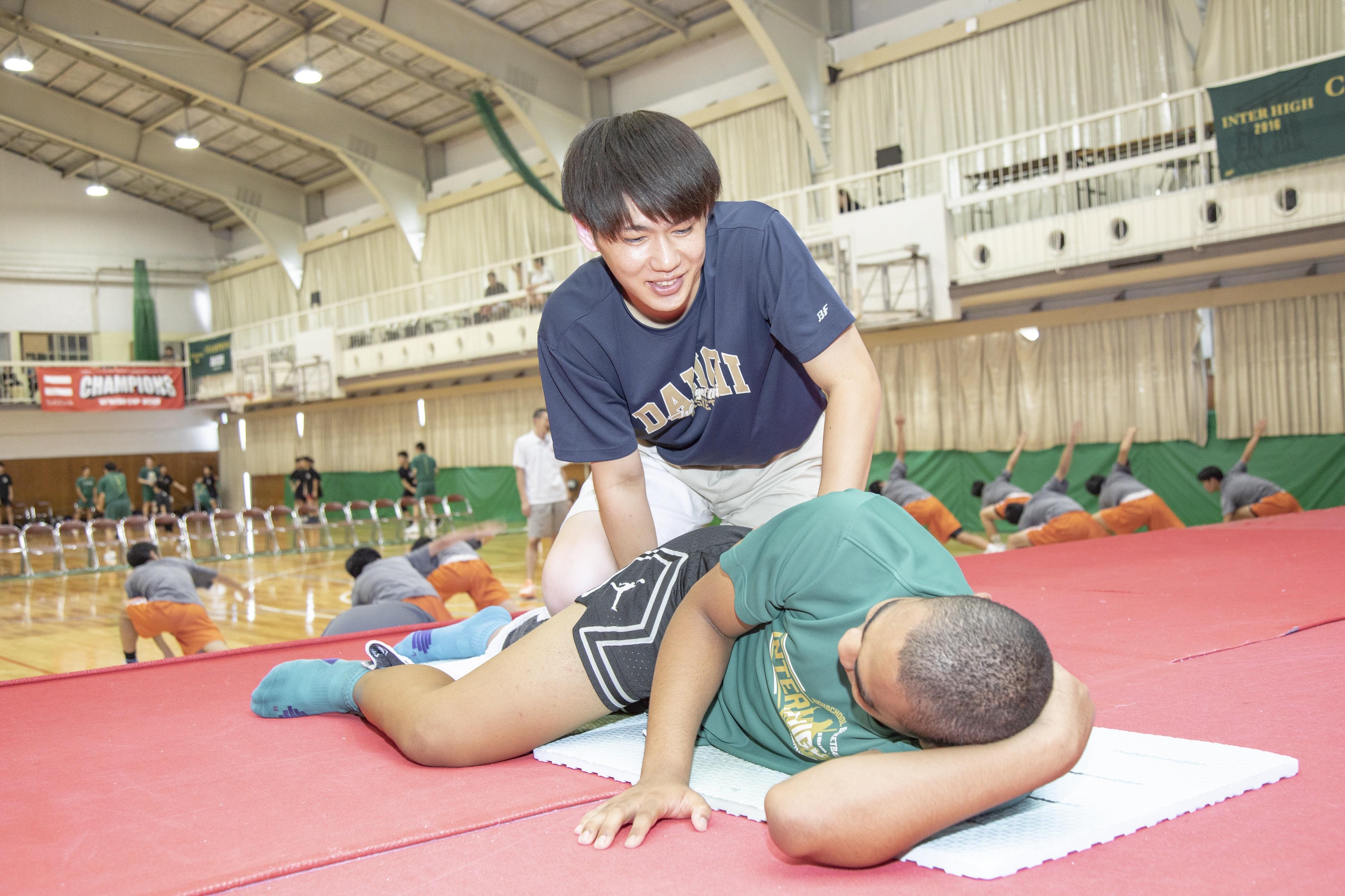 福岡第一高等学校男子バスケットボール部<br>トレーナー　西丸太一さん