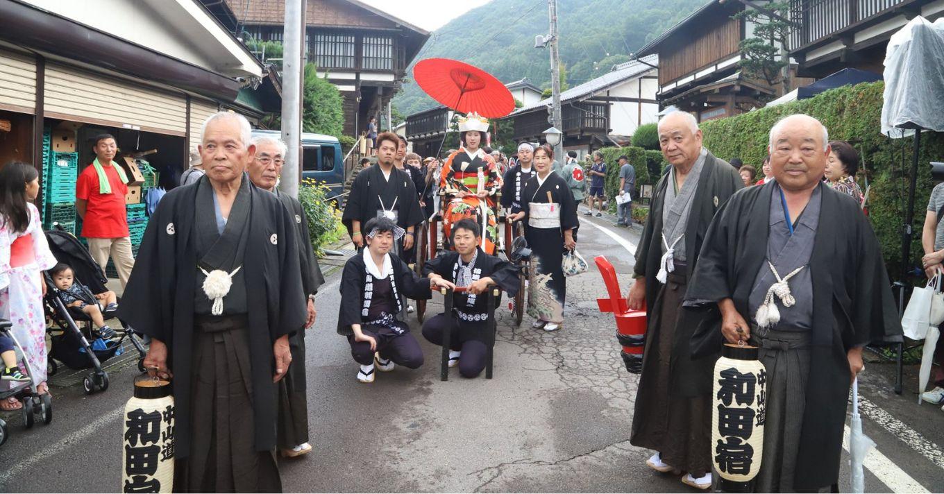 ふる里和田宿宿場まつりの時代行列